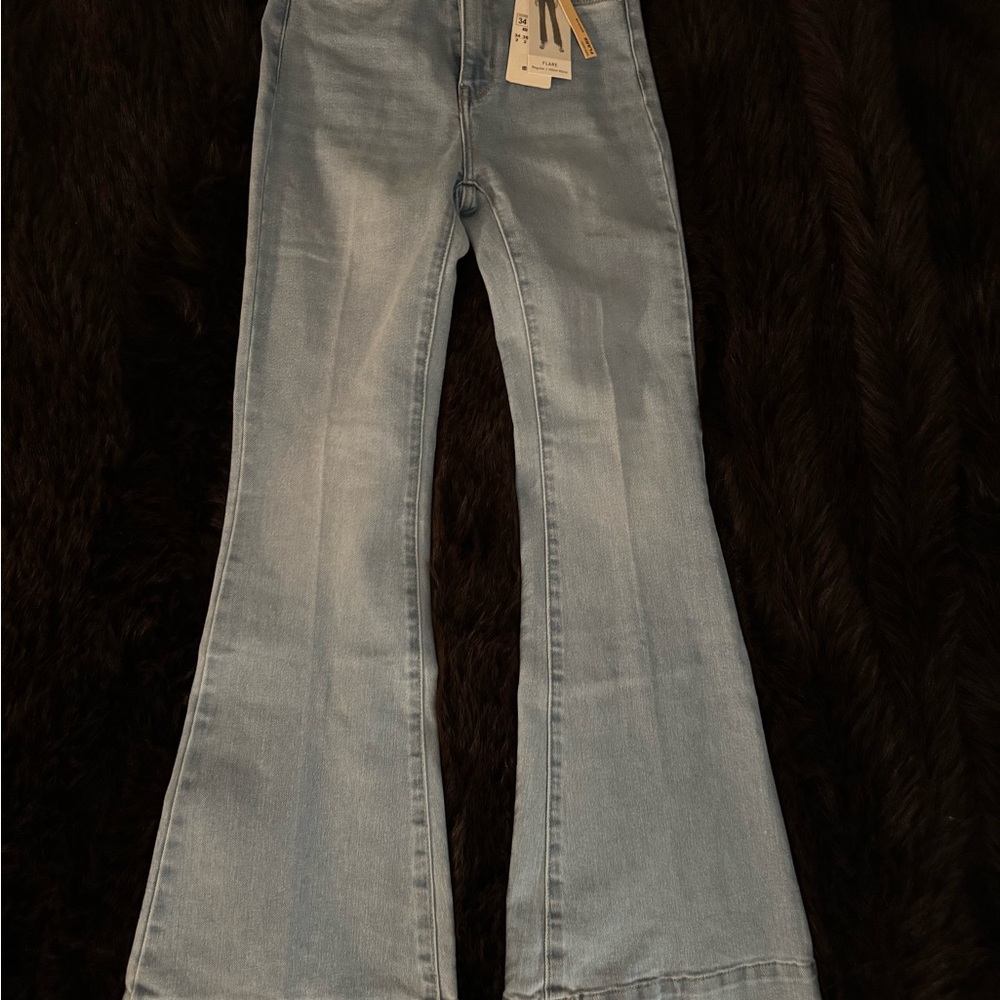 Women's Light Blue Flared Jeans